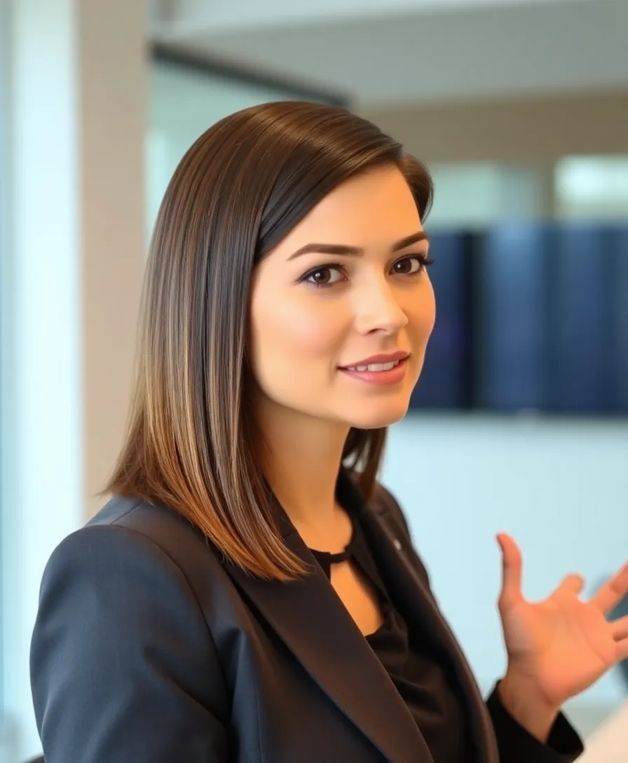 21 Chic Medium Length Haircuts That Suit Every Face Shape (You'll Love #14!) - 15. The Polished Blowout