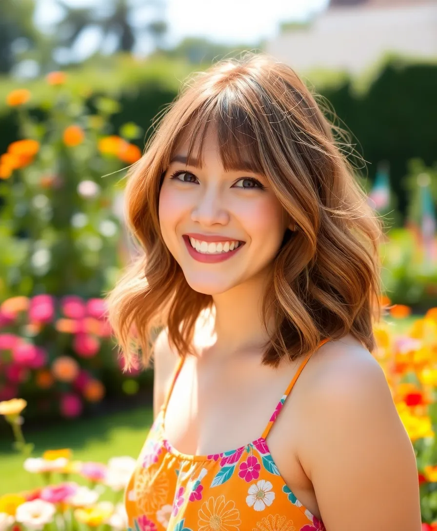 21 Chic Medium Length Haircuts That Suit Every Face Shape (You'll Love #14!) - 11. Fringe Benefits