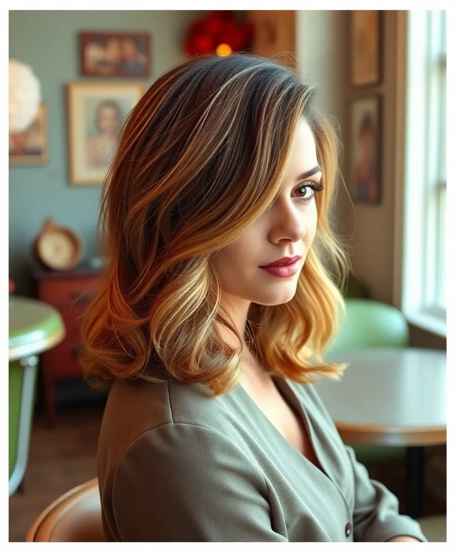 21 Chic Medium Length Haircuts That Suit Every Face Shape (You'll Love #14!) - 19. The Vintage Layered Cut