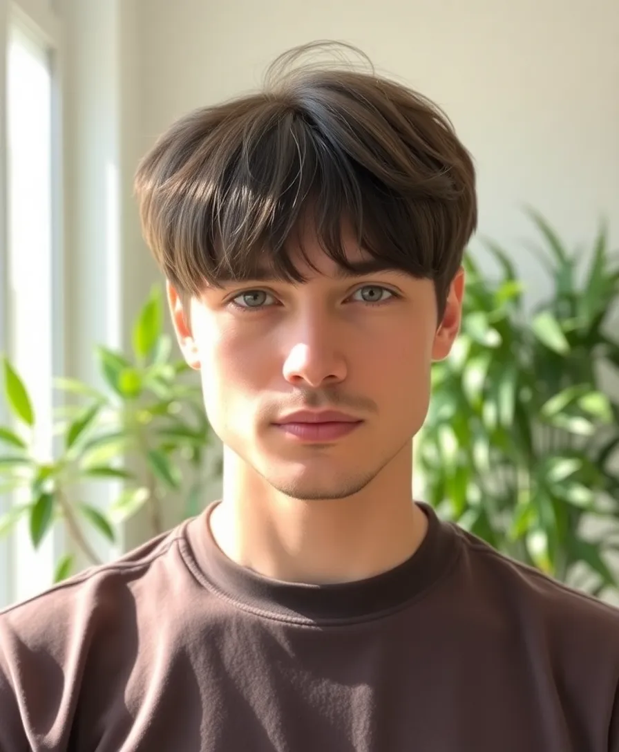 22 Trending Haircut Ideas for Men This Season (You Won't Believe #15!) - 21. The Curtain Bangs