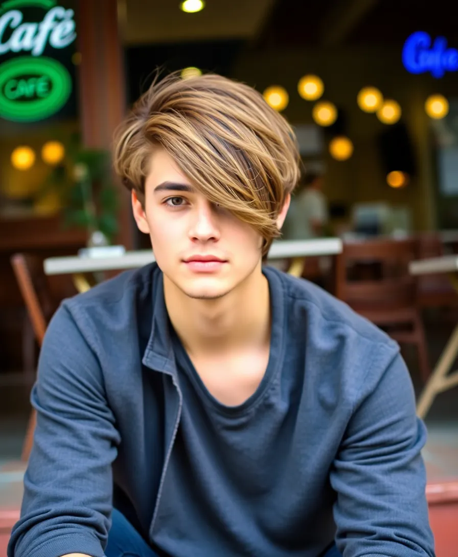 22 Trending Haircut Ideas for Men This Season (You Won't Believe #15!) - 20. The Side Swept Fringe