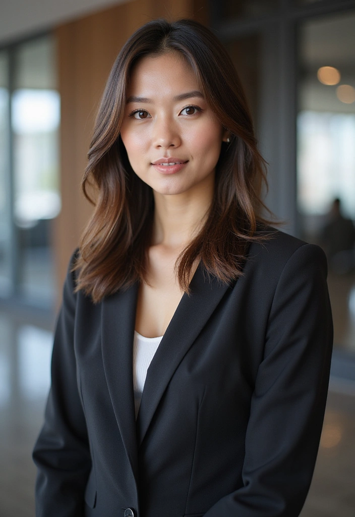 21 Stunning Shoulder Length Hair with Layers That Will Transform Your Look (You Won't Believe #12!) - 21. Sleek and Straight Layers