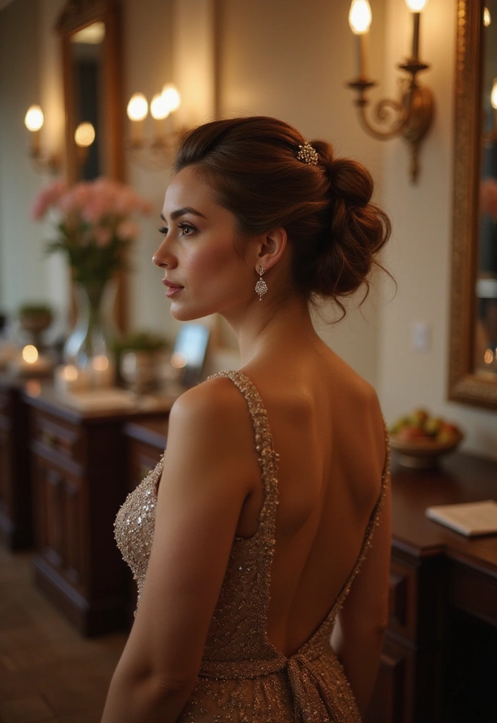 21 Mid Length Haircuts That Will Make You Want to Chop It All Off Right Now! - 21. The Elegant Updo