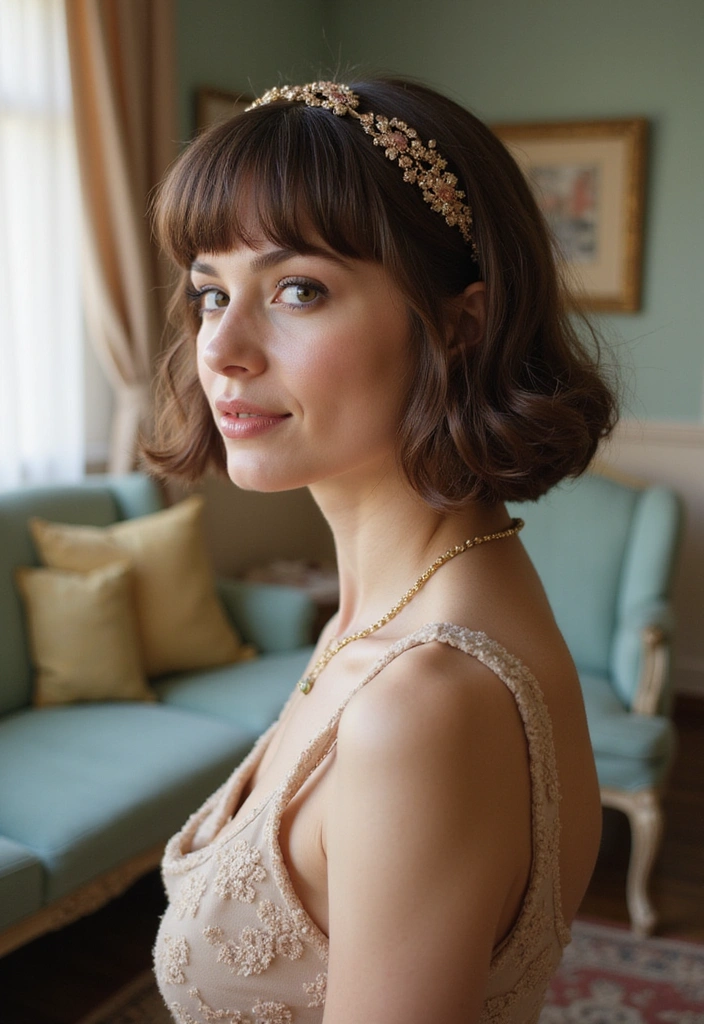 21 Mid Length Haircuts That Will Make You Want to Chop It All Off Right Now! - 11. Vintage Inspired Cut