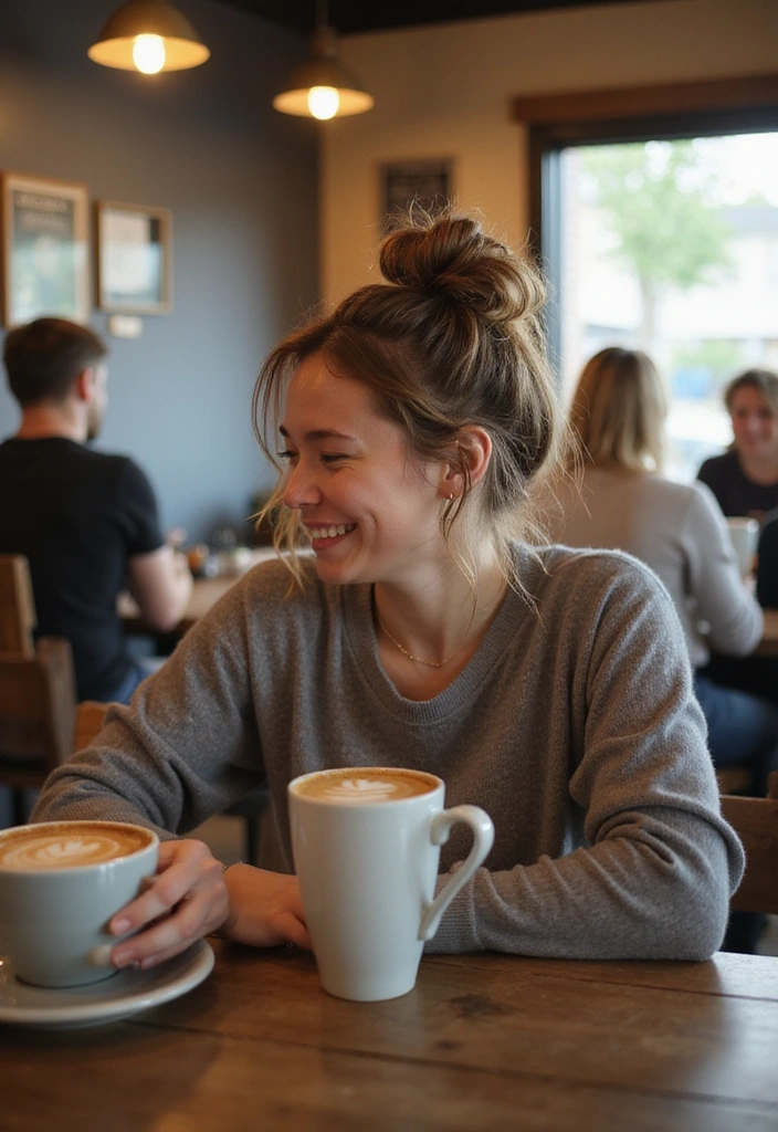 21 Curly Haircut Styles That Will Transform Your Look Instantly! - 6. Messy Bun with Curly Tendrils