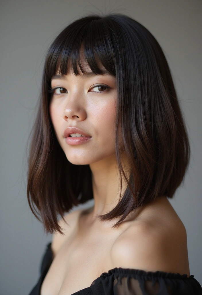 21 Lob Haircut Inspirations You'll Want to Try Right Now (You Won't Believe #14!) - 7. Sleek and Shiny Lob