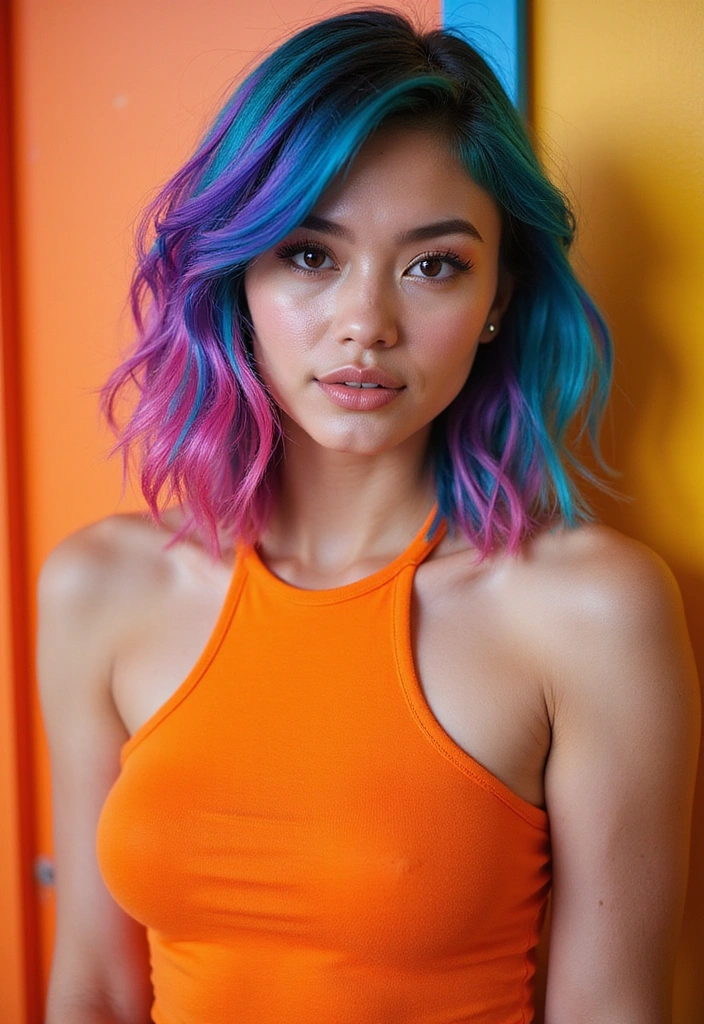 21 Lob Haircut Inspirations You'll Want to Try Right Now (You Won't Believe #14!) - 21. The Color-Blocked Lob