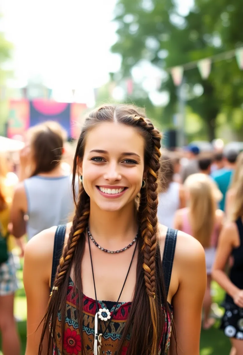 21 Stunning Medium Length Hairstyles That Will Transform Your Look Forever! - 21. Festival Braids