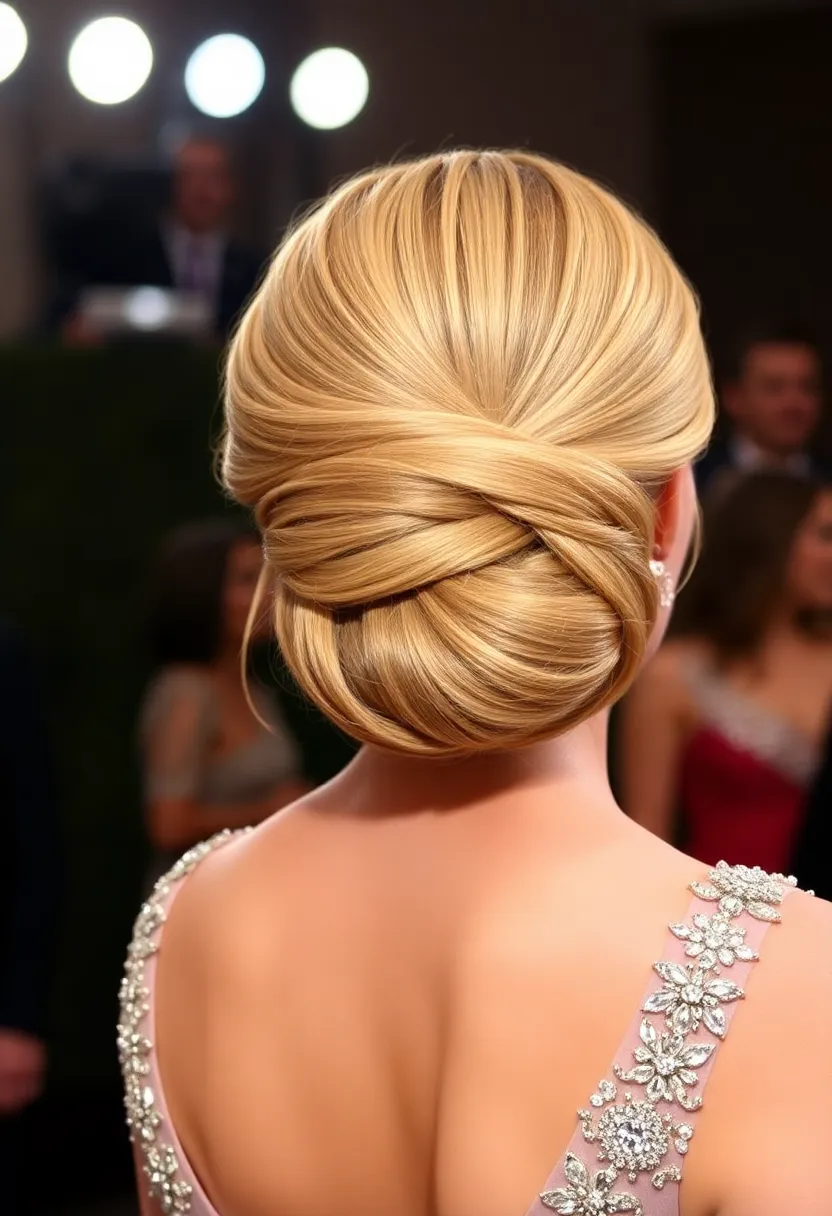 21 Stunning Medium Length Hairstyles That Will Transform Your Look Forever! - 18. Elegant Updo