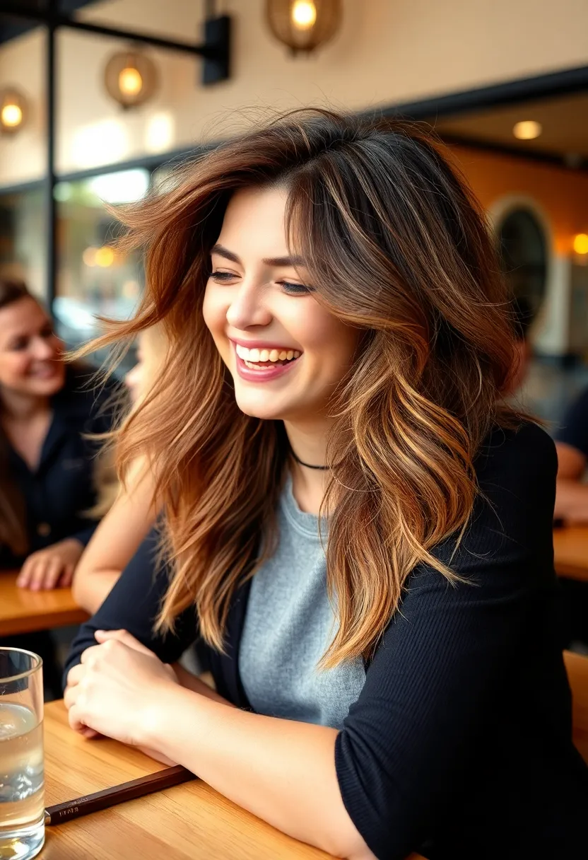 21 Stunning Medium Length Hairstyles That Will Transform Your Look Forever! - 20. Fun and Flirty Layers