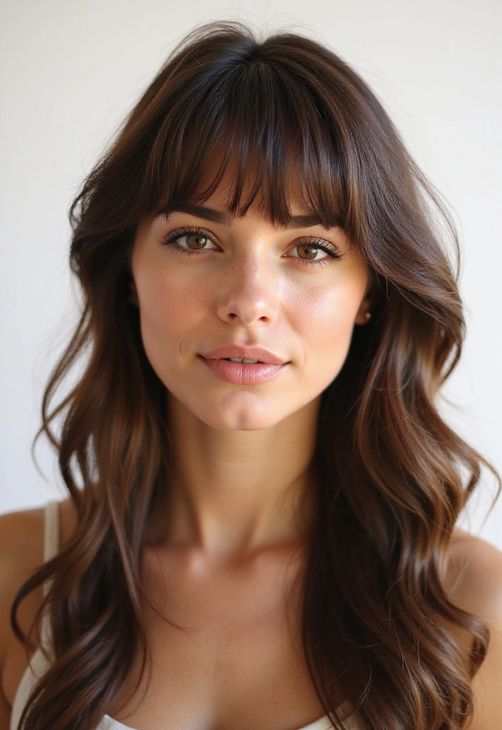 21 Long Hair Haircut Ideas That'll Make Everyone Stop and Stare (You Won't Believe #9!) - 15. Layered Curtain Bangs