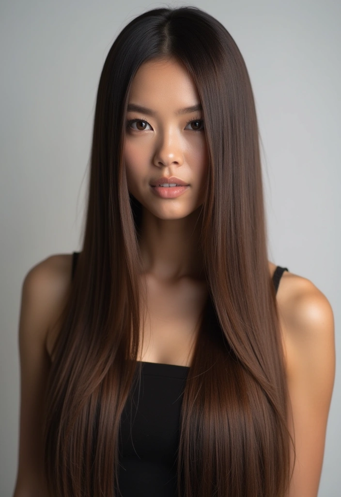 21 Must-See Trendy Haircuts for Long Hair (Your Next Look Awaits!) - 10. Long and Sleek