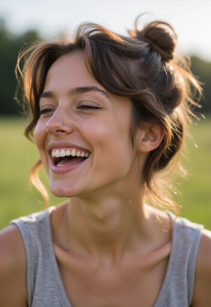 21 Haircuts for Curly Hair That Will Make You Look Like a Goddess (You Won't Believe #13!) - 20. The Messy Bun