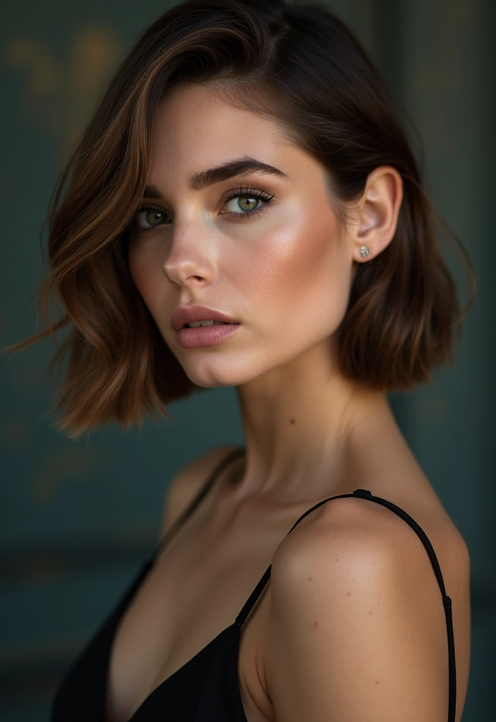 21 Short Bob Haircuts That Will Transform Your Look in Seconds! - 19. Side-Parted Bob