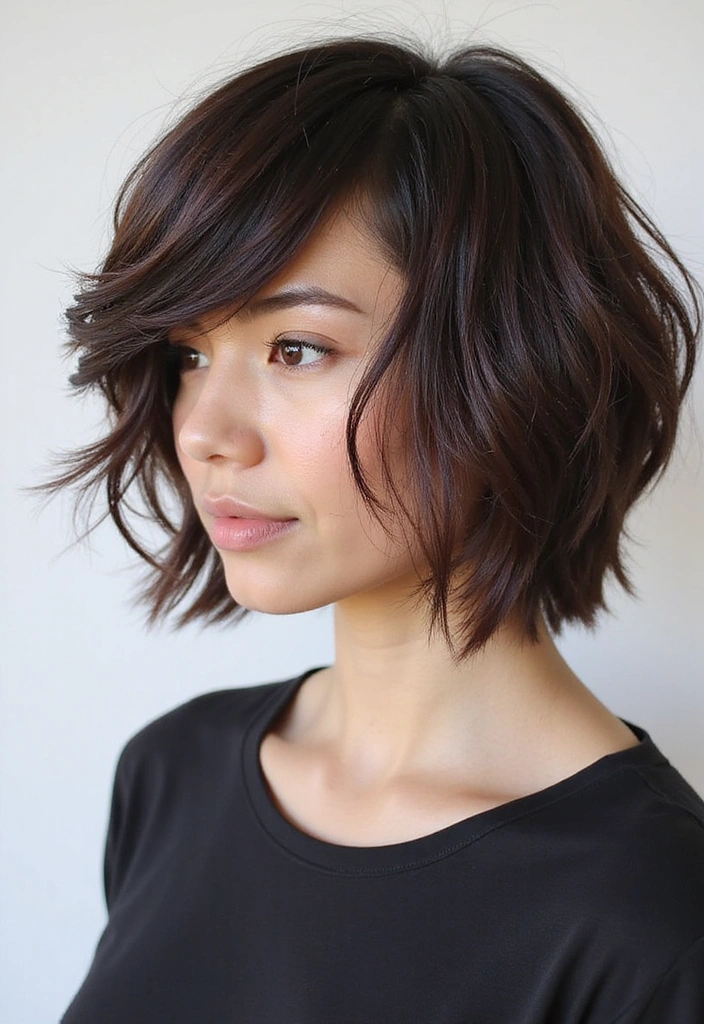 21 Stunning Medium Layered Haircuts You Need to Try ASAP (Wait Until You See #9!) - 16. Layered Hair with an Asymmetrical Cut