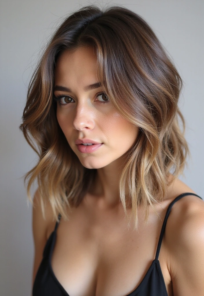 21 Stunning Medium Layered Haircuts You Need to Try ASAP (Wait Until You See #9!) - 6. Layered Angled Cut