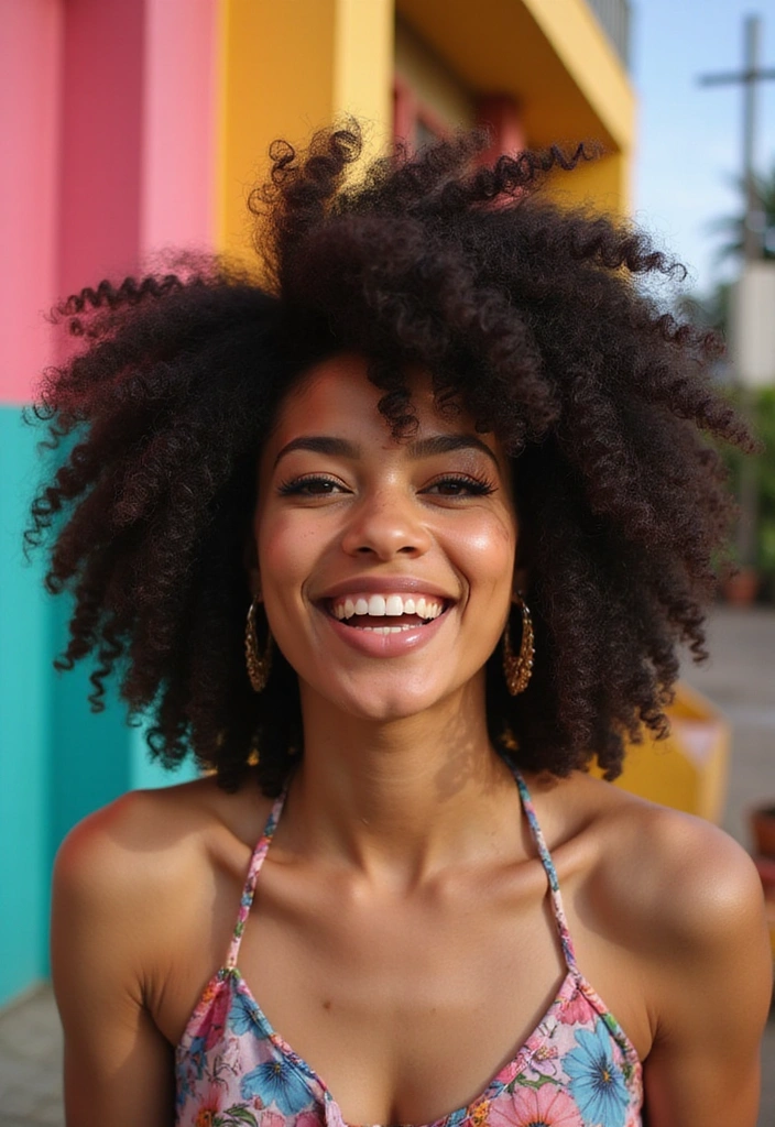 21 Short Natural Haircuts That Are Perfect for Every Occasion (You’ll Be Obsessed with #9!) - 4. Curly Afro