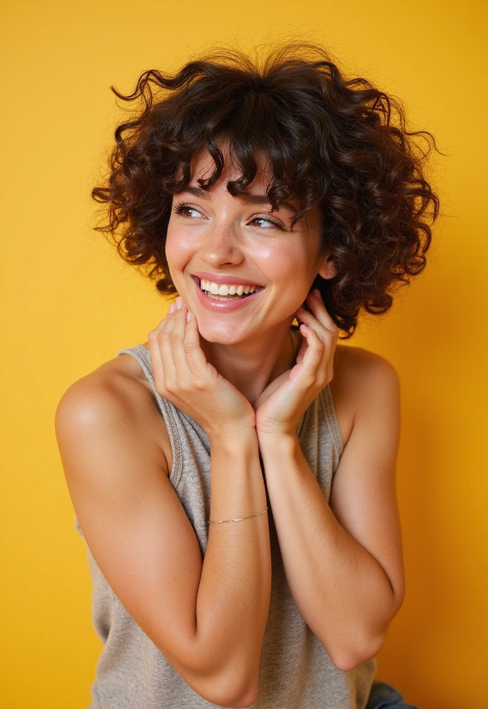 21 Short Natural Haircuts That Are Perfect for Every Occasion (You’ll Be Obsessed with #9!) - 14. Curly Bangs