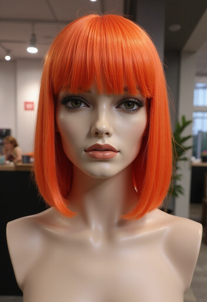 21 Effortlessly Chic Medium Haircuts You Must Try This Year (Wait Until You See #5!) - 4. Blunt Cut with Bangs