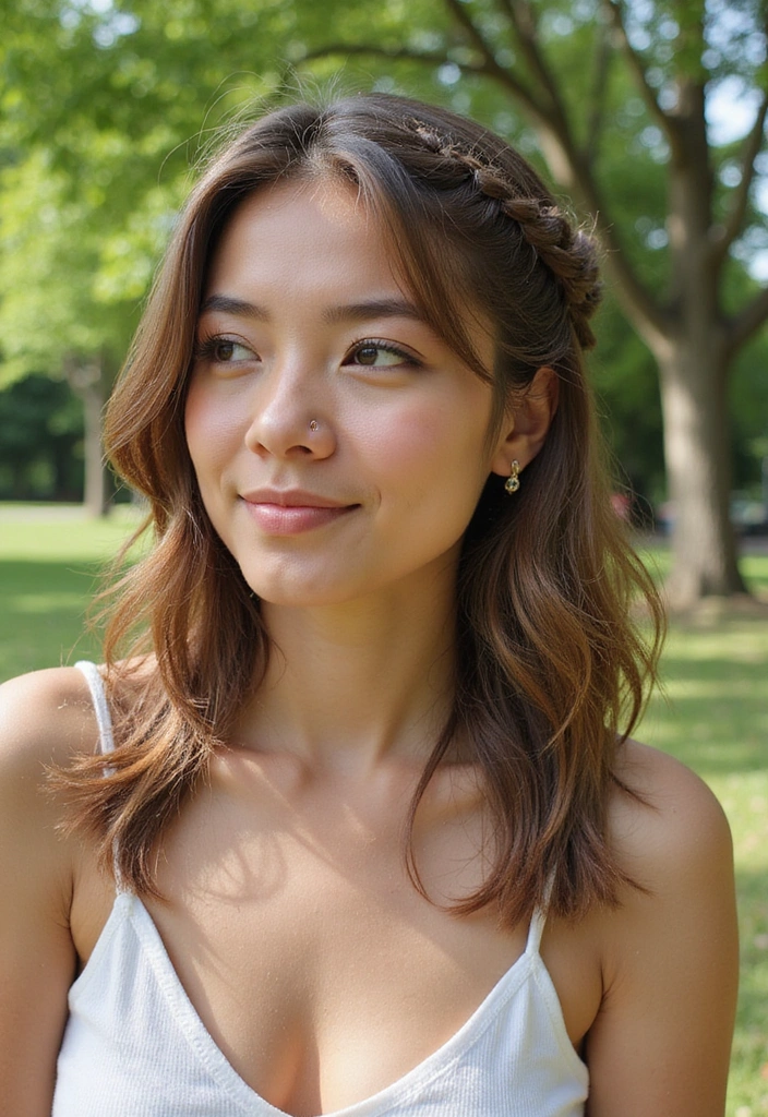 21 Stunning Medium Haircuts for Women That Will Turn Heads! - 18. Braided Accents