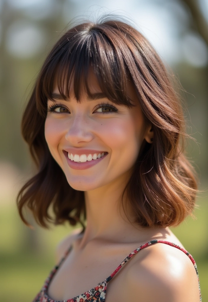 21 Gorgeous Butterfly Haircuts for Long Hair That Are Pure Magic! - 4. Butterfly Layers with Bangs