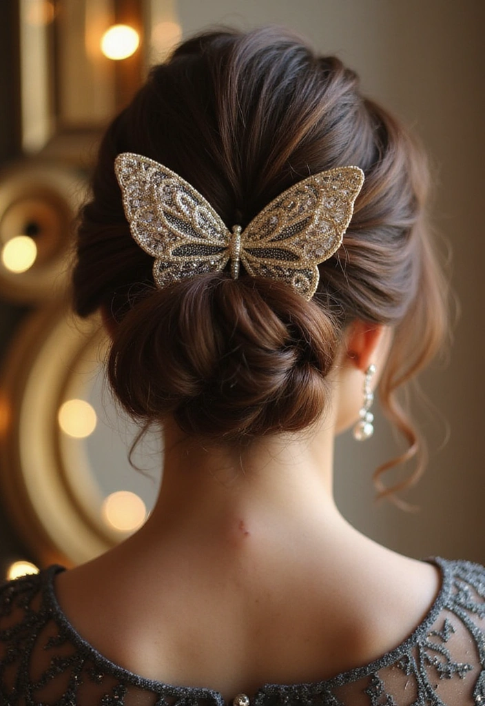 21 Gorgeous Butterfly Haircuts for Long Hair That Are Pure Magic! - 6. Elegant Butterfly Updo