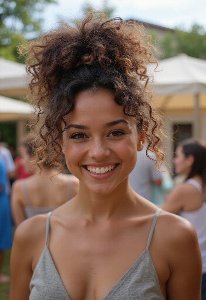 21 Layered Curly Hairstyles That Will Transform Your Look Instantly! - 13. Curly Ponytail