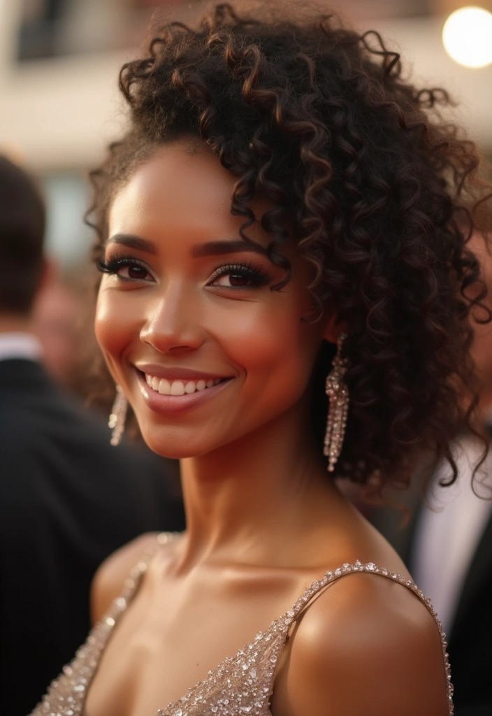 21 Layered Curly Hairstyles That Will Transform Your Look Instantly! - 19. Curly Updo with Braids